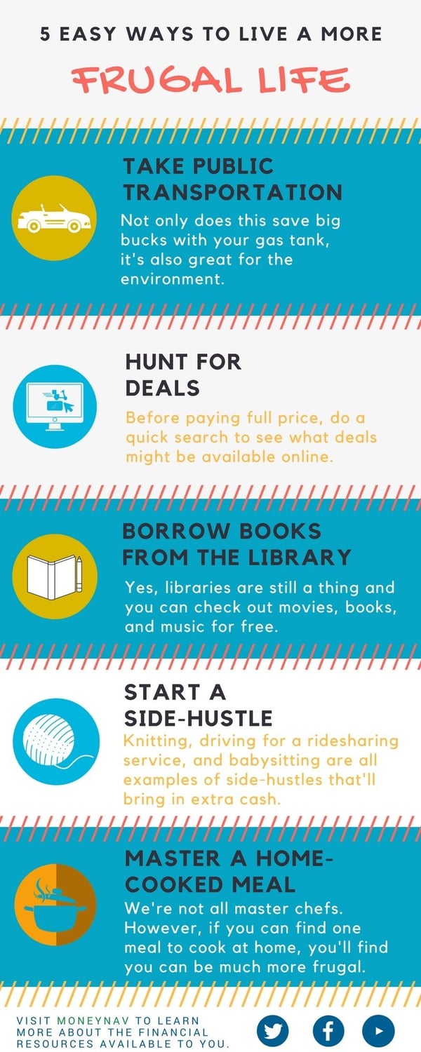 5 Easy Ways to Live a Frugal More Life