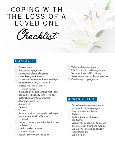 Coping with the Loss of a Loved One