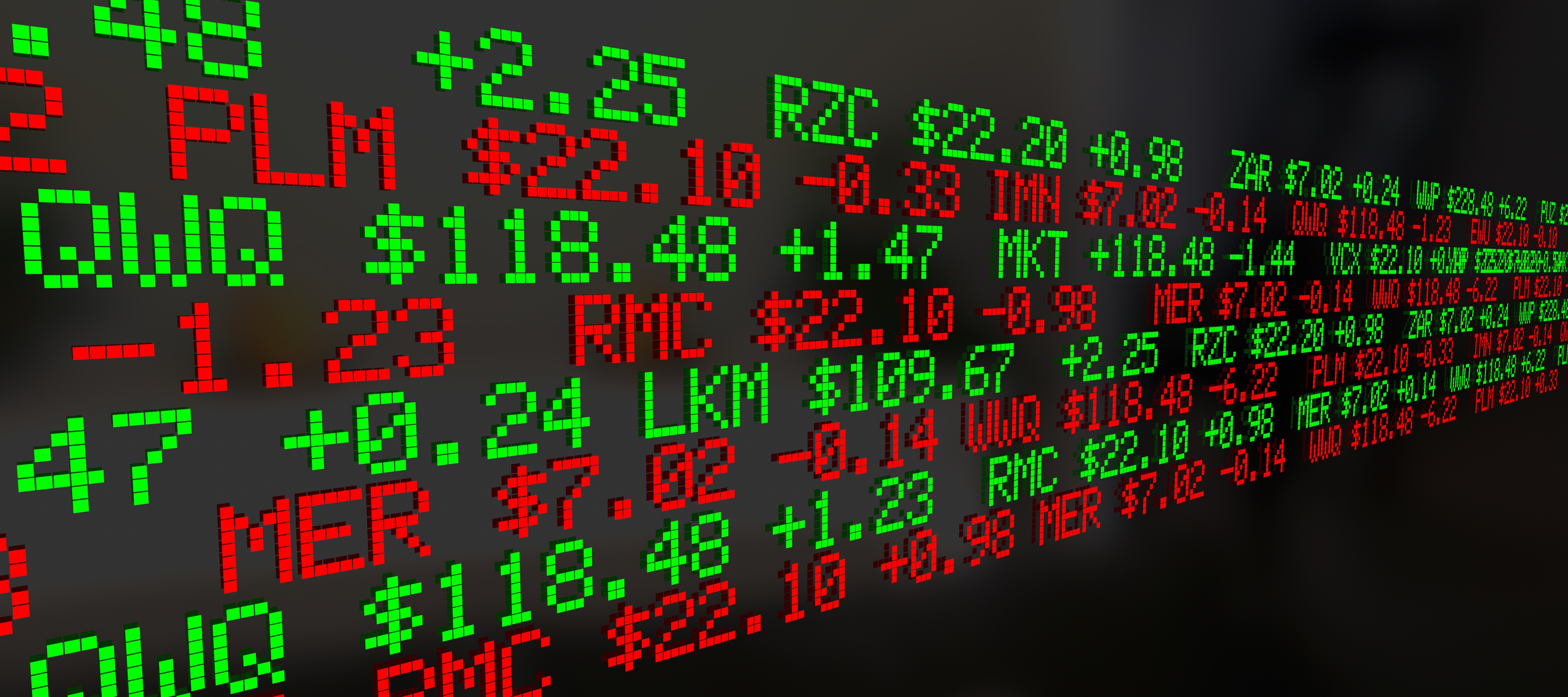 stock market ticker